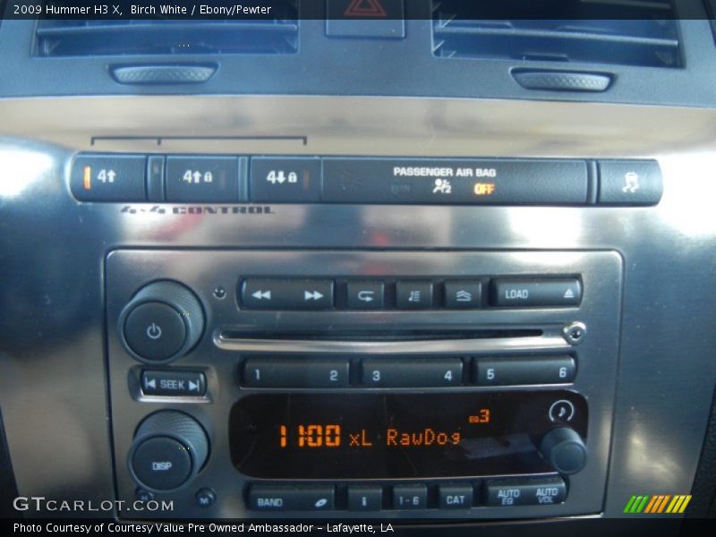 Birch White / Ebony/Pewter 2009 Hummer H3 X