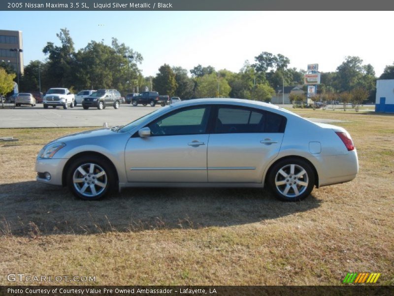 Liquid Silver Metallic / Black 2005 Nissan Maxima 3.5 SL