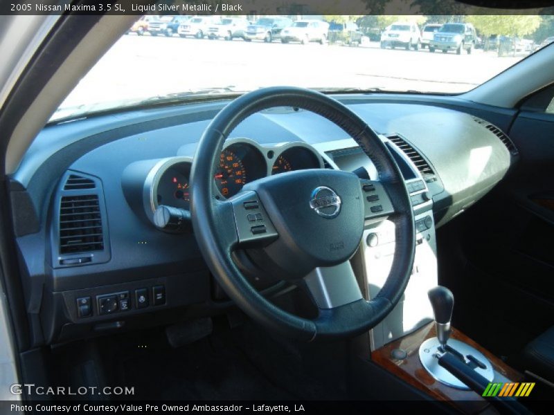 Liquid Silver Metallic / Black 2005 Nissan Maxima 3.5 SL