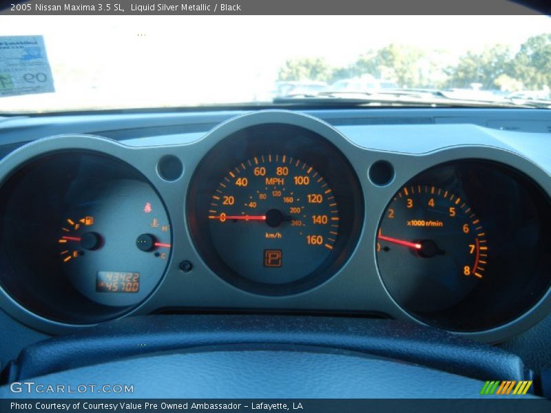 Liquid Silver Metallic / Black 2005 Nissan Maxima 3.5 SL