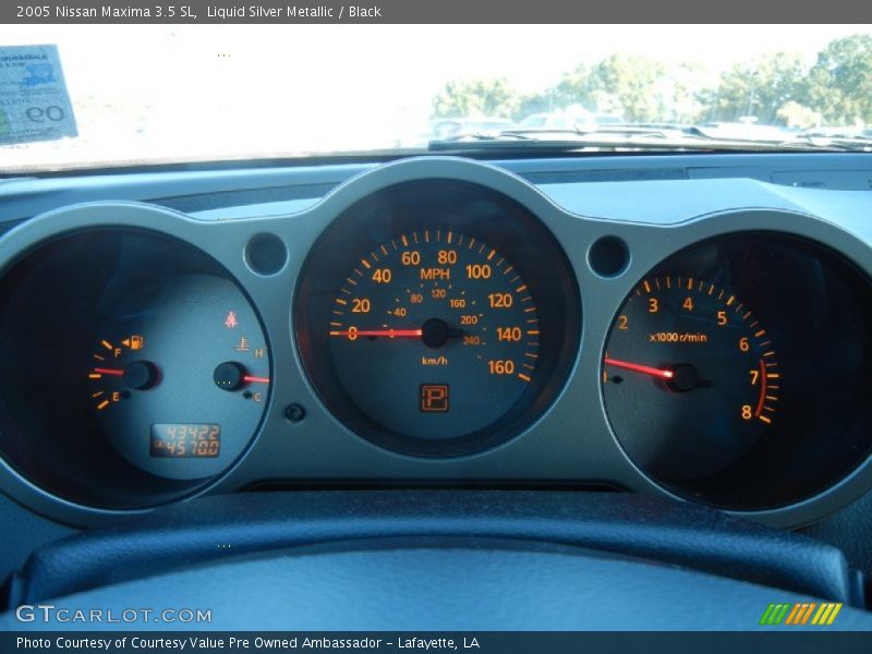 Liquid Silver Metallic / Black 2005 Nissan Maxima 3.5 SL