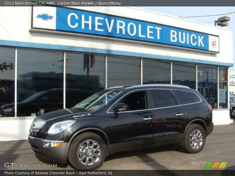 Carbon Black Metallic / Ebony/Ebony 2011 Buick Enclave CXL AWD