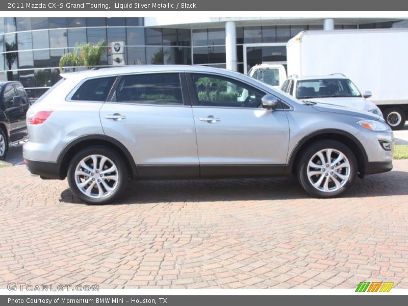 Liquid Silver Metallic / Black 2011 Mazda CX-9 Grand Touring