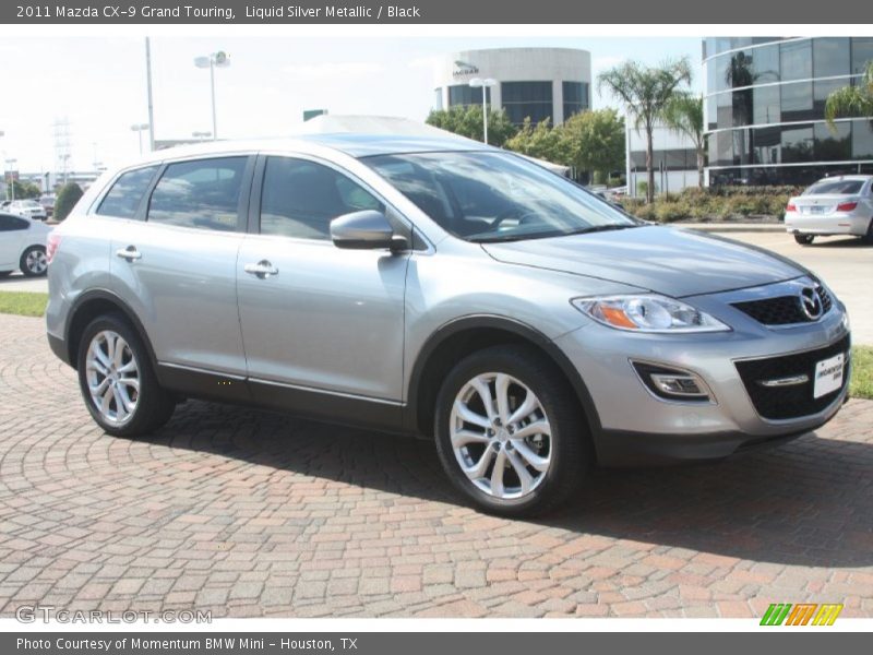 Liquid Silver Metallic / Black 2011 Mazda CX-9 Grand Touring