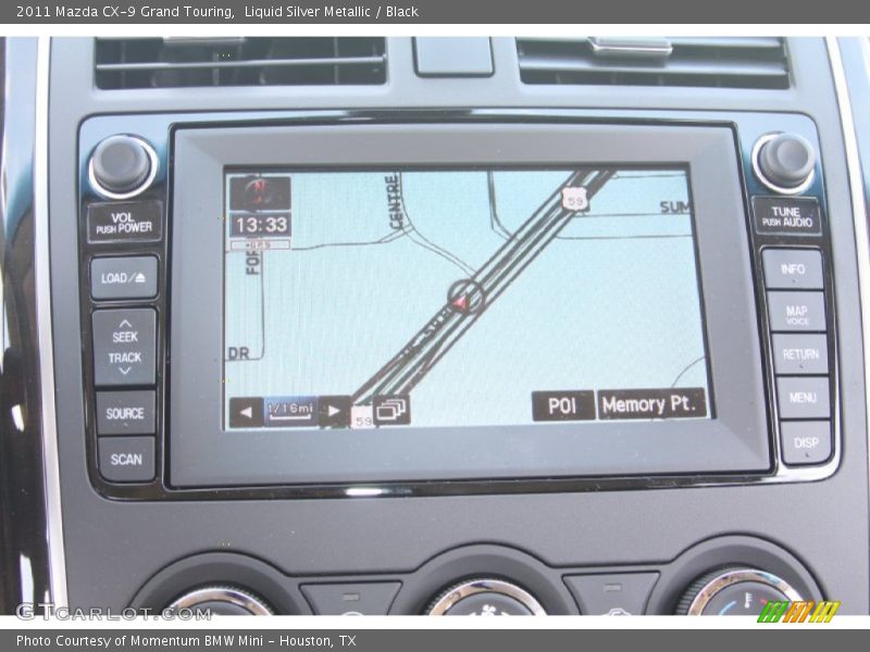 Navigation of 2011 CX-9 Grand Touring
