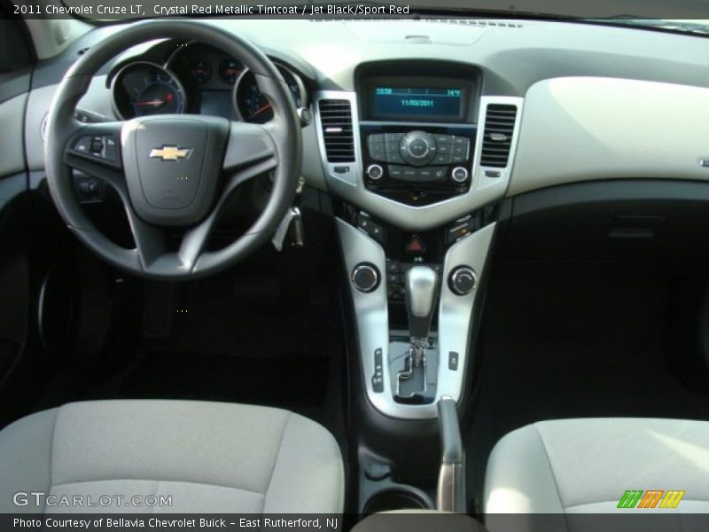 Crystal Red Metallic Tintcoat / Jet Black/Sport Red 2011 Chevrolet Cruze LT