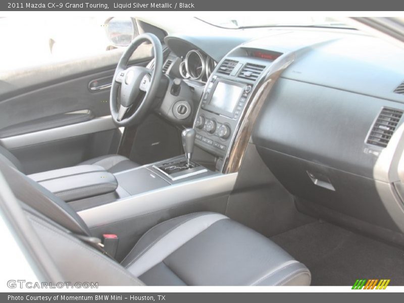 Liquid Silver Metallic / Black 2011 Mazda CX-9 Grand Touring