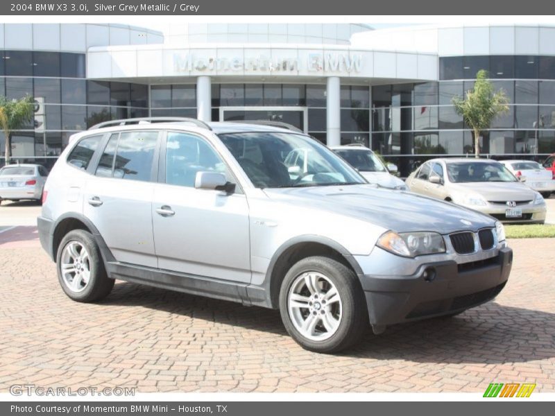 Silver Grey Metallic / Grey 2004 BMW X3 3.0i