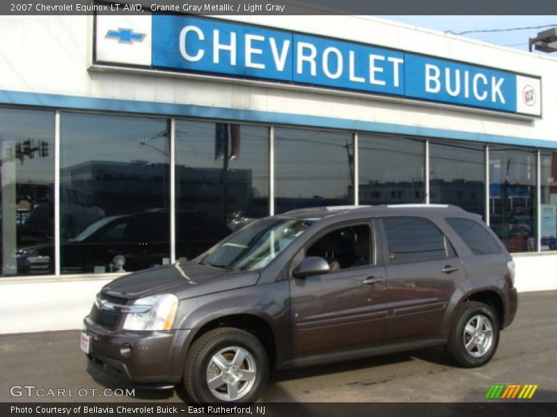 Granite Gray Metallic / Light Gray 2007 Chevrolet Equinox LT AWD