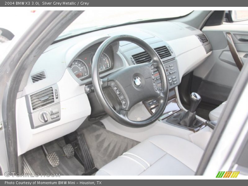 Silver Grey Metallic / Grey 2004 BMW X3 3.0i