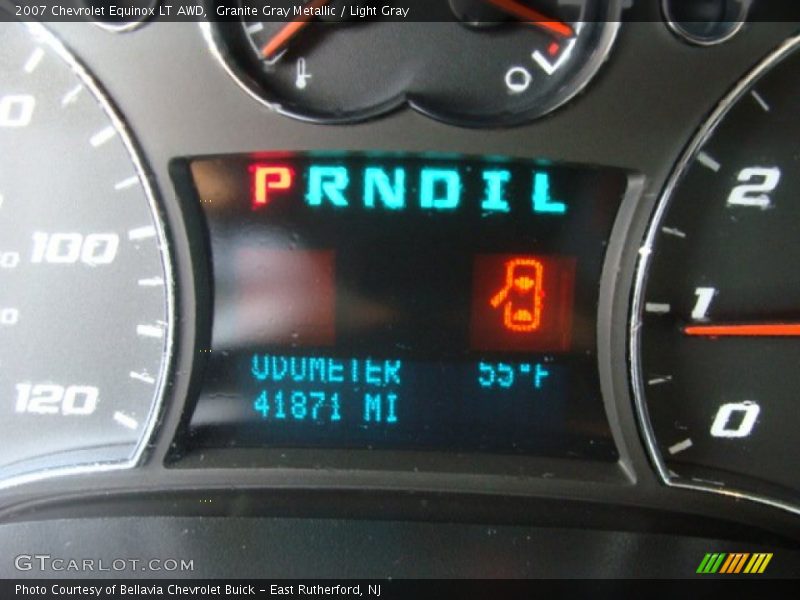 Granite Gray Metallic / Light Gray 2007 Chevrolet Equinox LT AWD