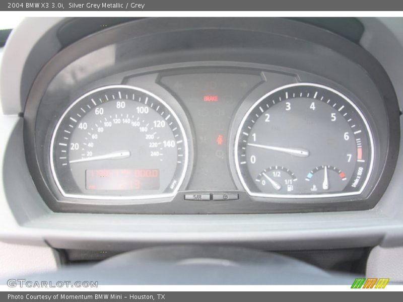 Silver Grey Metallic / Grey 2004 BMW X3 3.0i