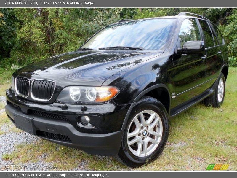 Black Sapphire Metallic / Beige 2004 BMW X5 3.0i