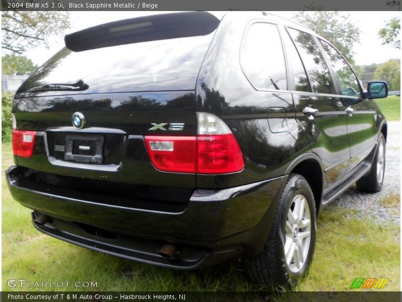 Black Sapphire Metallic / Beige 2004 BMW X5 3.0i