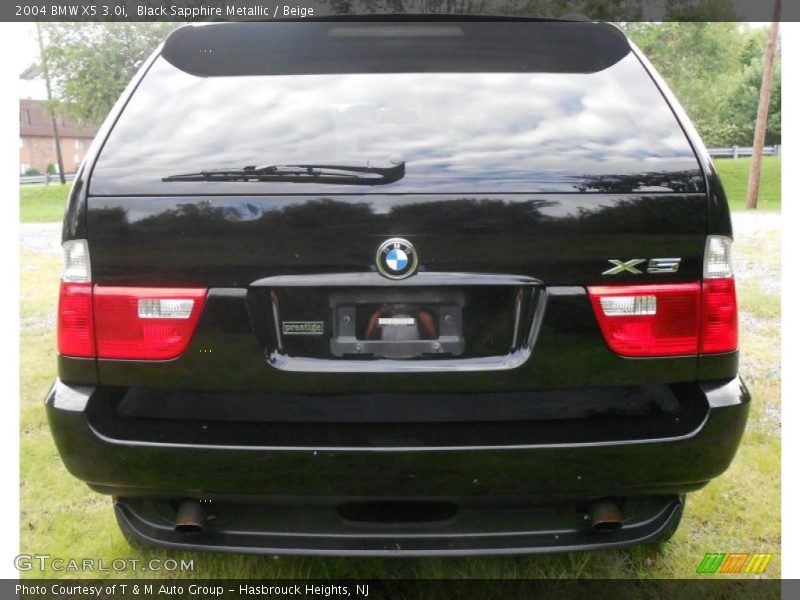 Black Sapphire Metallic / Beige 2004 BMW X5 3.0i