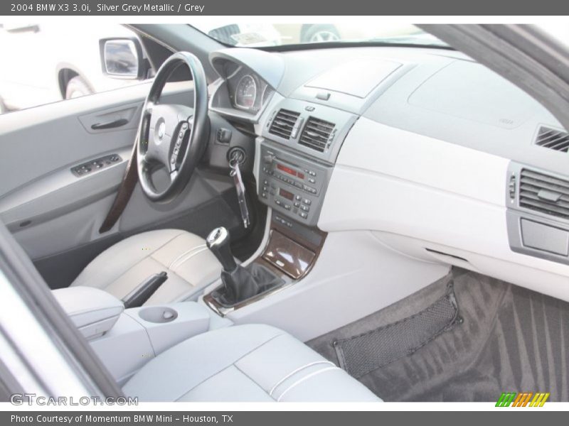Silver Grey Metallic / Grey 2004 BMW X3 3.0i