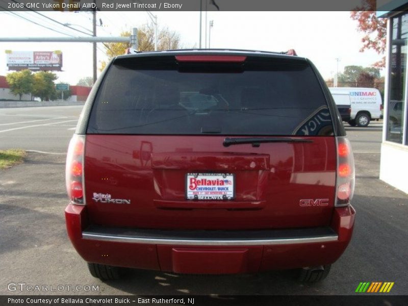 Red Jewel Tintcoat / Ebony 2008 GMC Yukon Denali AWD