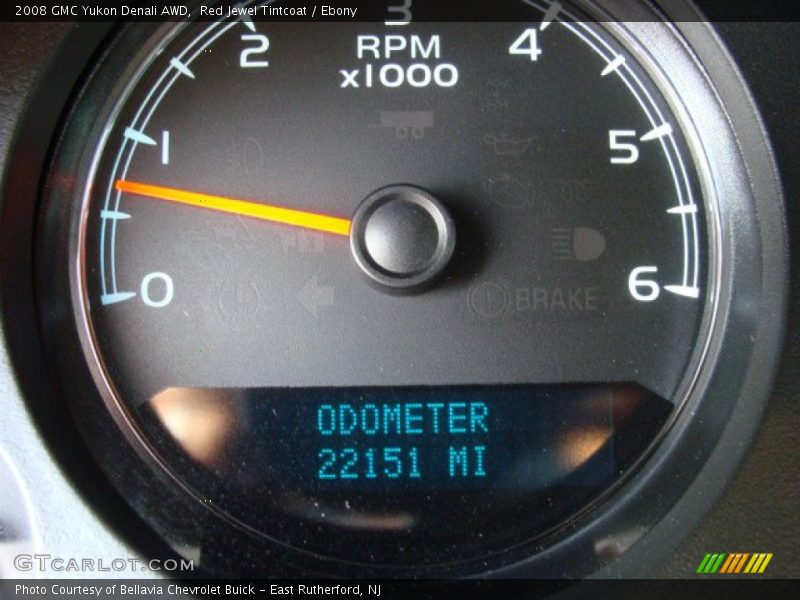 Red Jewel Tintcoat / Ebony 2008 GMC Yukon Denali AWD