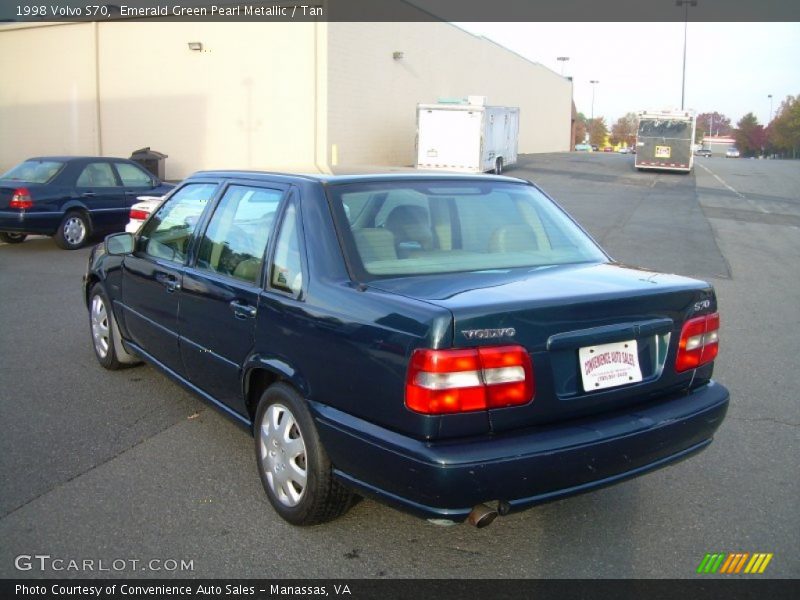 Emerald Green Pearl Metallic / Tan 1998 Volvo S70