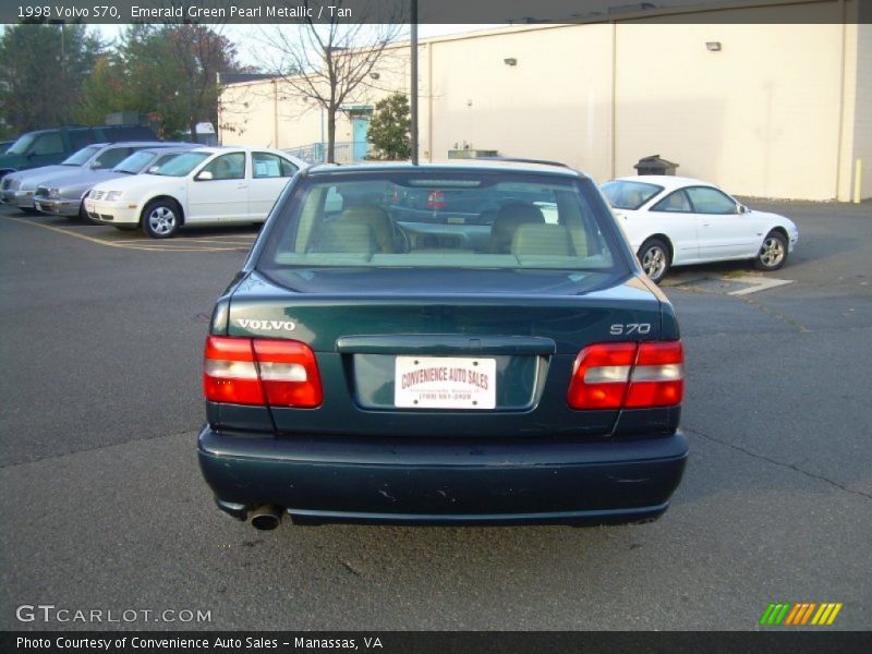 Emerald Green Pearl Metallic / Tan 1998 Volvo S70