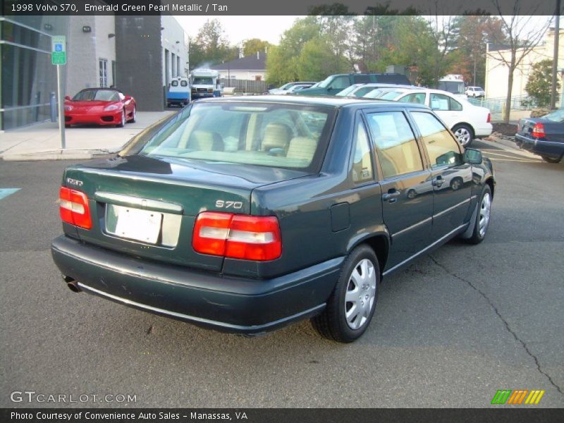 Emerald Green Pearl Metallic / Tan 1998 Volvo S70