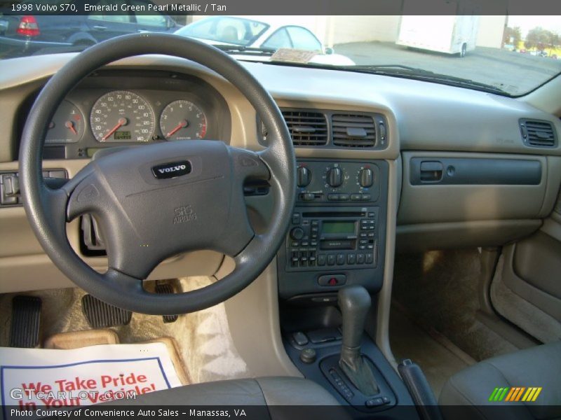 Emerald Green Pearl Metallic / Tan 1998 Volvo S70