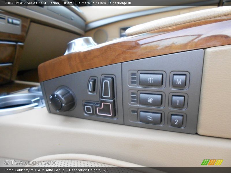 Orient Blue Metallic / Dark Beige/Beige III 2004 BMW 7 Series 745Li Sedan