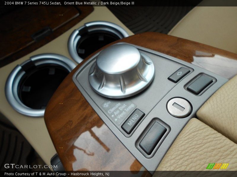 Orient Blue Metallic / Dark Beige/Beige III 2004 BMW 7 Series 745Li Sedan