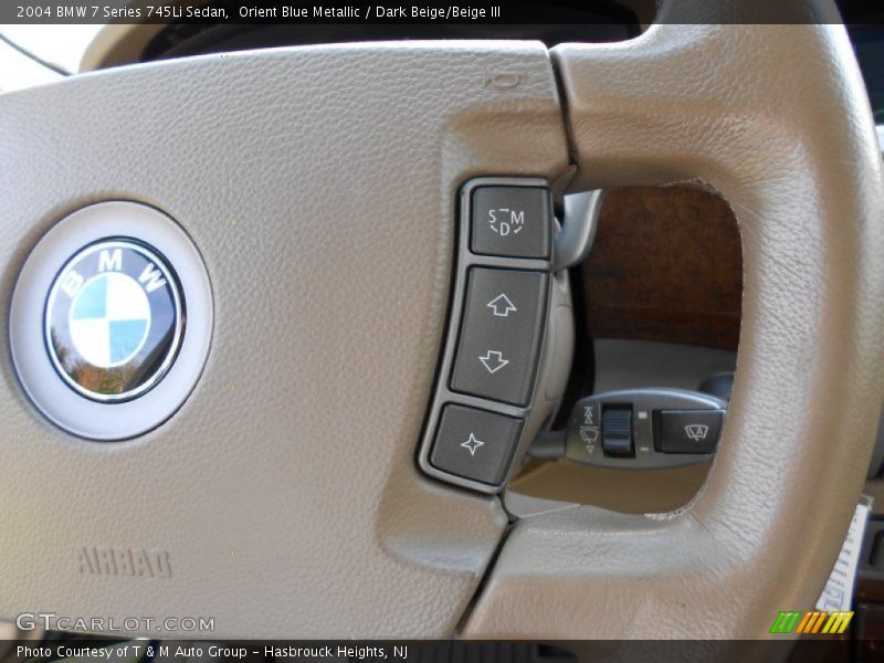 Orient Blue Metallic / Dark Beige/Beige III 2004 BMW 7 Series 745Li Sedan