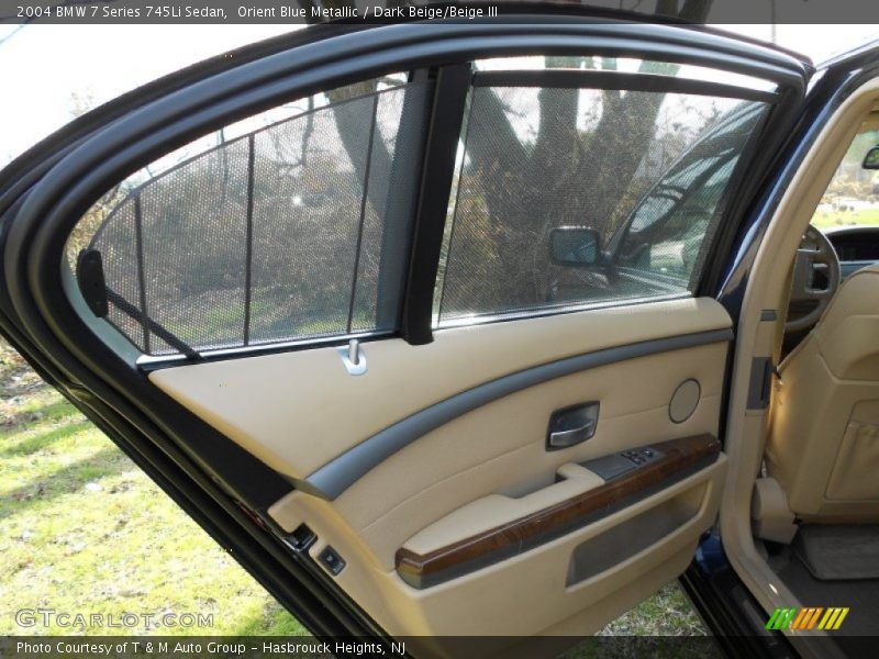 Orient Blue Metallic / Dark Beige/Beige III 2004 BMW 7 Series 745Li Sedan