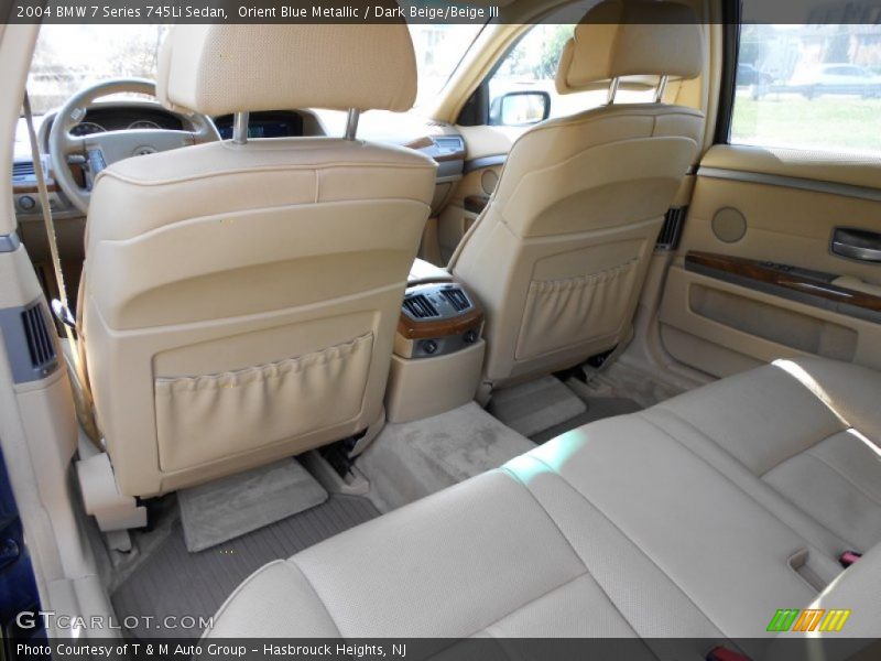 Orient Blue Metallic / Dark Beige/Beige III 2004 BMW 7 Series 745Li Sedan