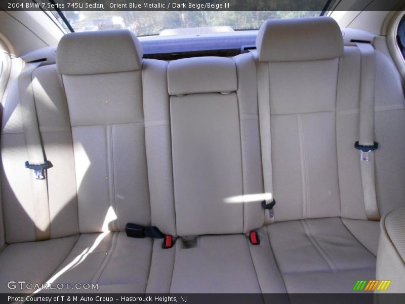 Orient Blue Metallic / Dark Beige/Beige III 2004 BMW 7 Series 745Li Sedan