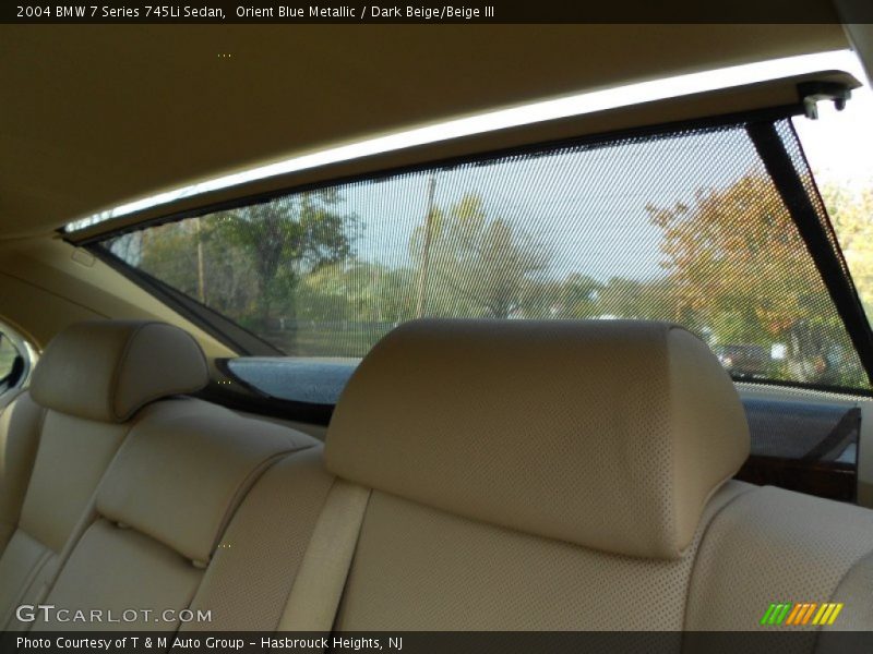 Orient Blue Metallic / Dark Beige/Beige III 2004 BMW 7 Series 745Li Sedan