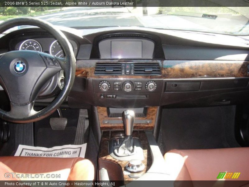 Alpine White / Auburn Dakota Leather 2006 BMW 5 Series 525i Sedan