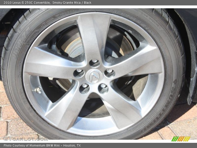 Smoky Granite Mica / Black 2010 Lexus IS 250C Convertible