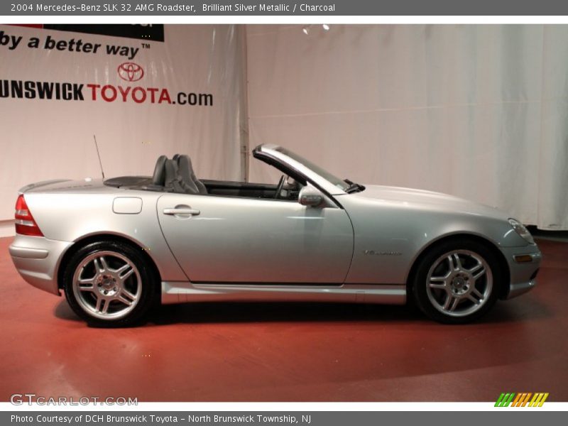 Brilliant Silver Metallic / Charcoal 2004 Mercedes-Benz SLK 32 AMG Roadster