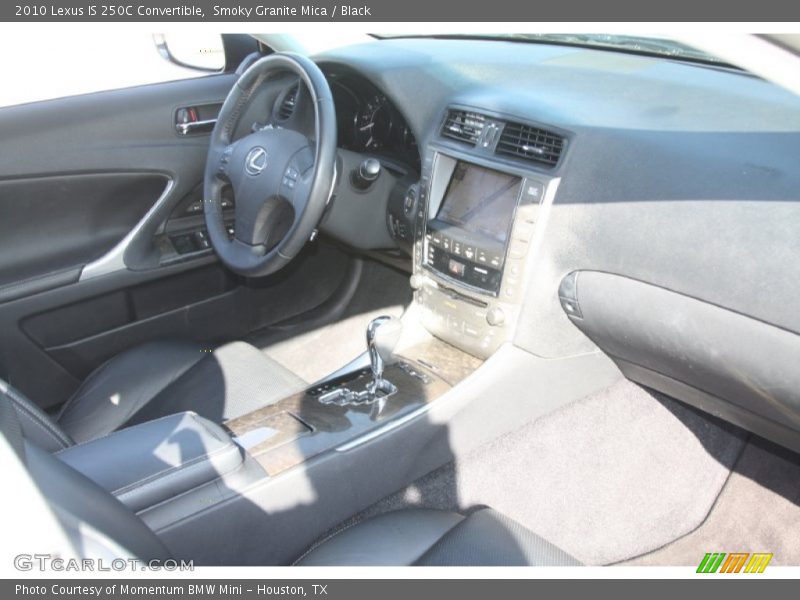 Smoky Granite Mica / Black 2010 Lexus IS 250C Convertible