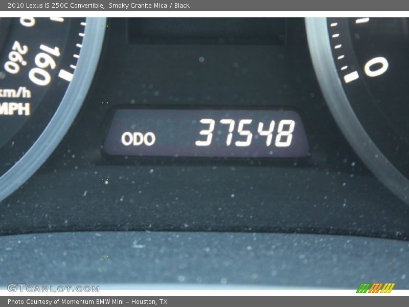 Smoky Granite Mica / Black 2010 Lexus IS 250C Convertible