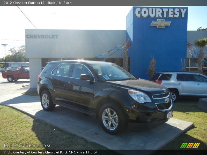 Black / Jet Black 2012 Chevrolet Equinox LS
