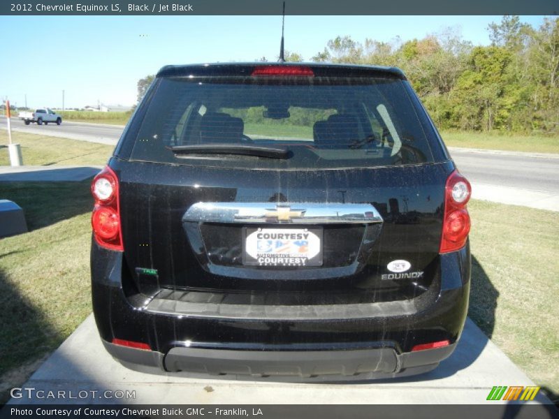 Black / Jet Black 2012 Chevrolet Equinox LS