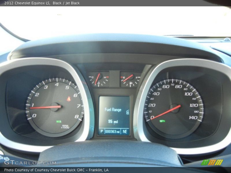 Black / Jet Black 2012 Chevrolet Equinox LS