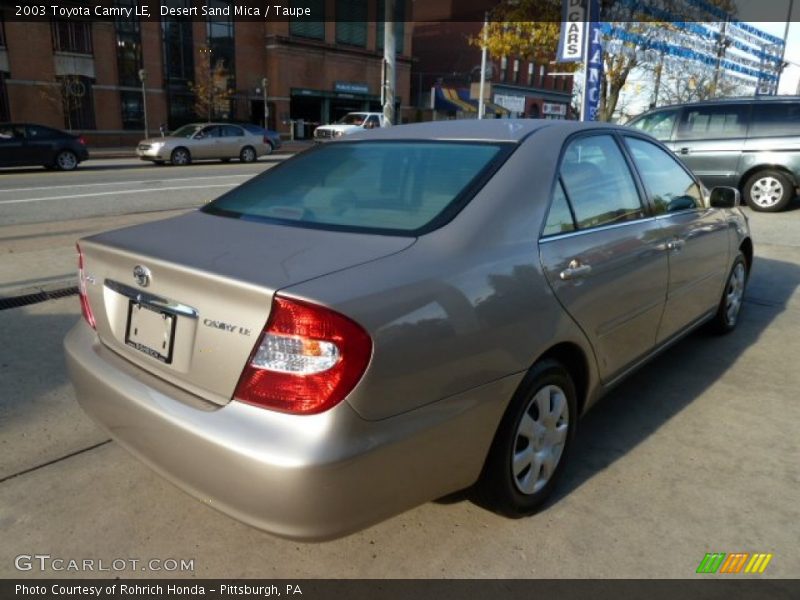Desert Sand Mica / Taupe 2003 Toyota Camry LE