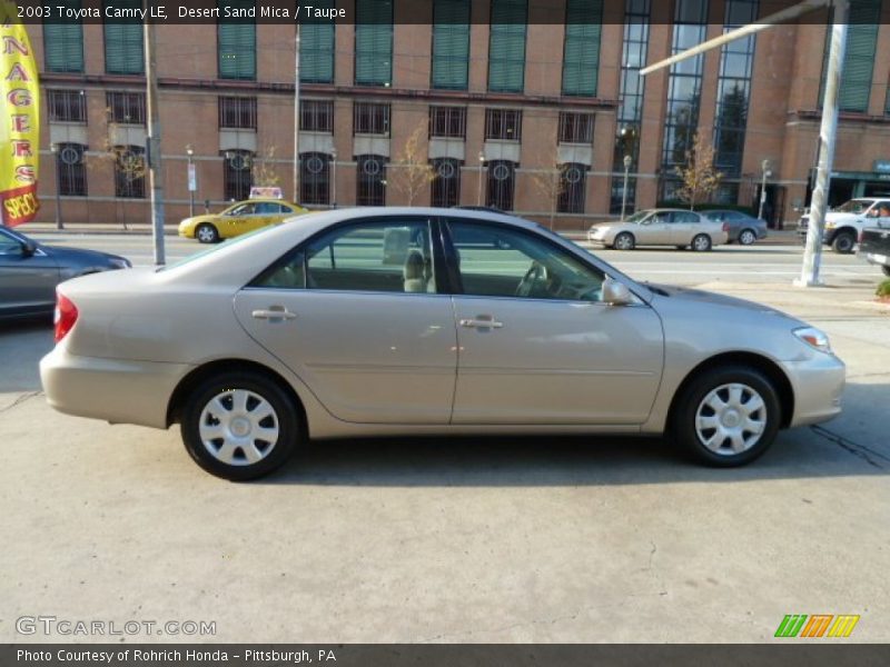 Desert Sand Mica / Taupe 2003 Toyota Camry LE