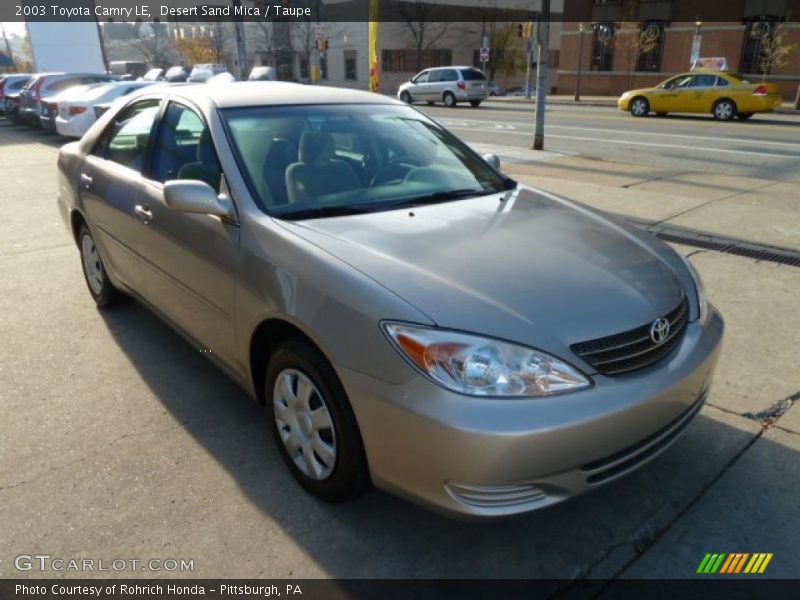Desert Sand Mica / Taupe 2003 Toyota Camry LE