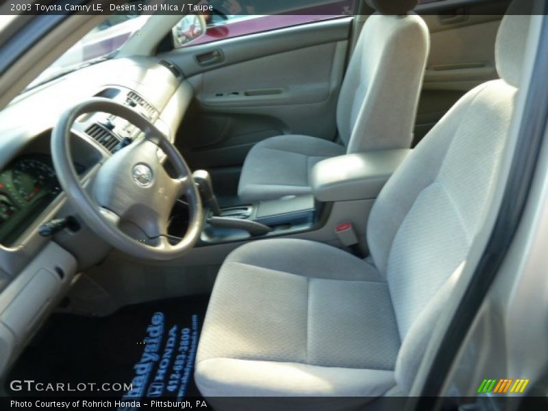 Desert Sand Mica / Taupe 2003 Toyota Camry LE