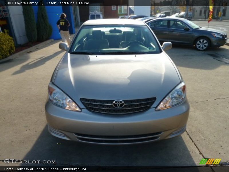 Desert Sand Mica / Taupe 2003 Toyota Camry LE