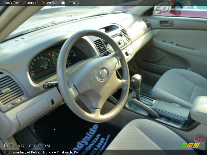 Desert Sand Mica / Taupe 2003 Toyota Camry LE