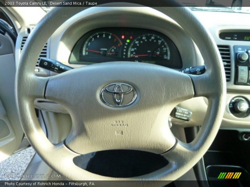 Desert Sand Mica / Taupe 2003 Toyota Camry LE