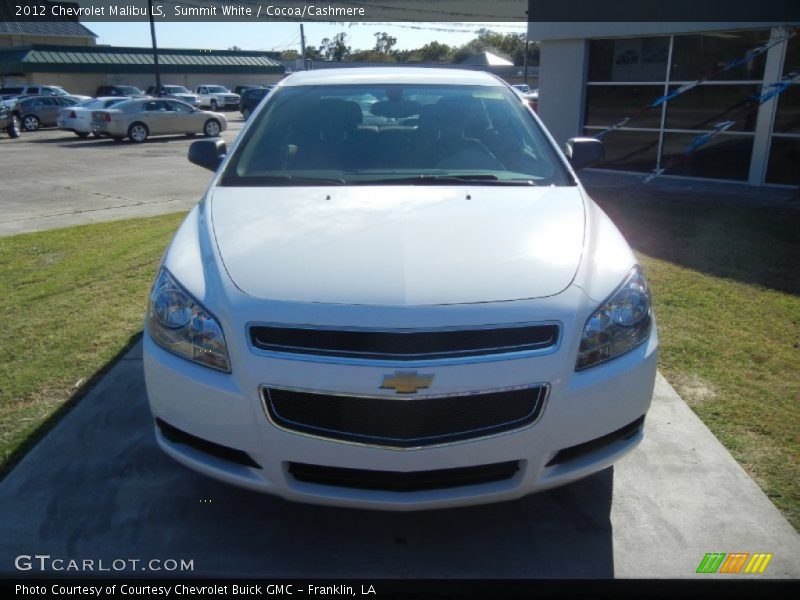 Summit White / Cocoa/Cashmere 2012 Chevrolet Malibu LS