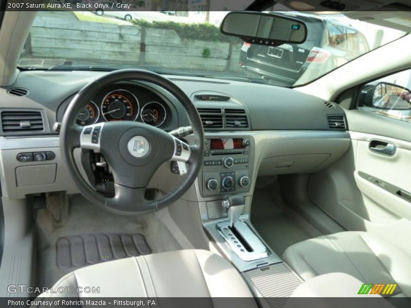 Black Onyx / Gray 2007 Saturn Aura XE